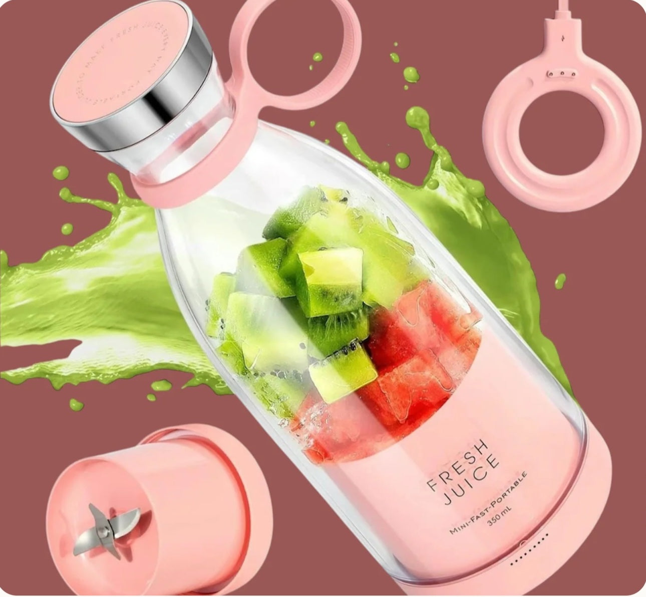 FRESH JUICE Mini Portable Blender – 380ML