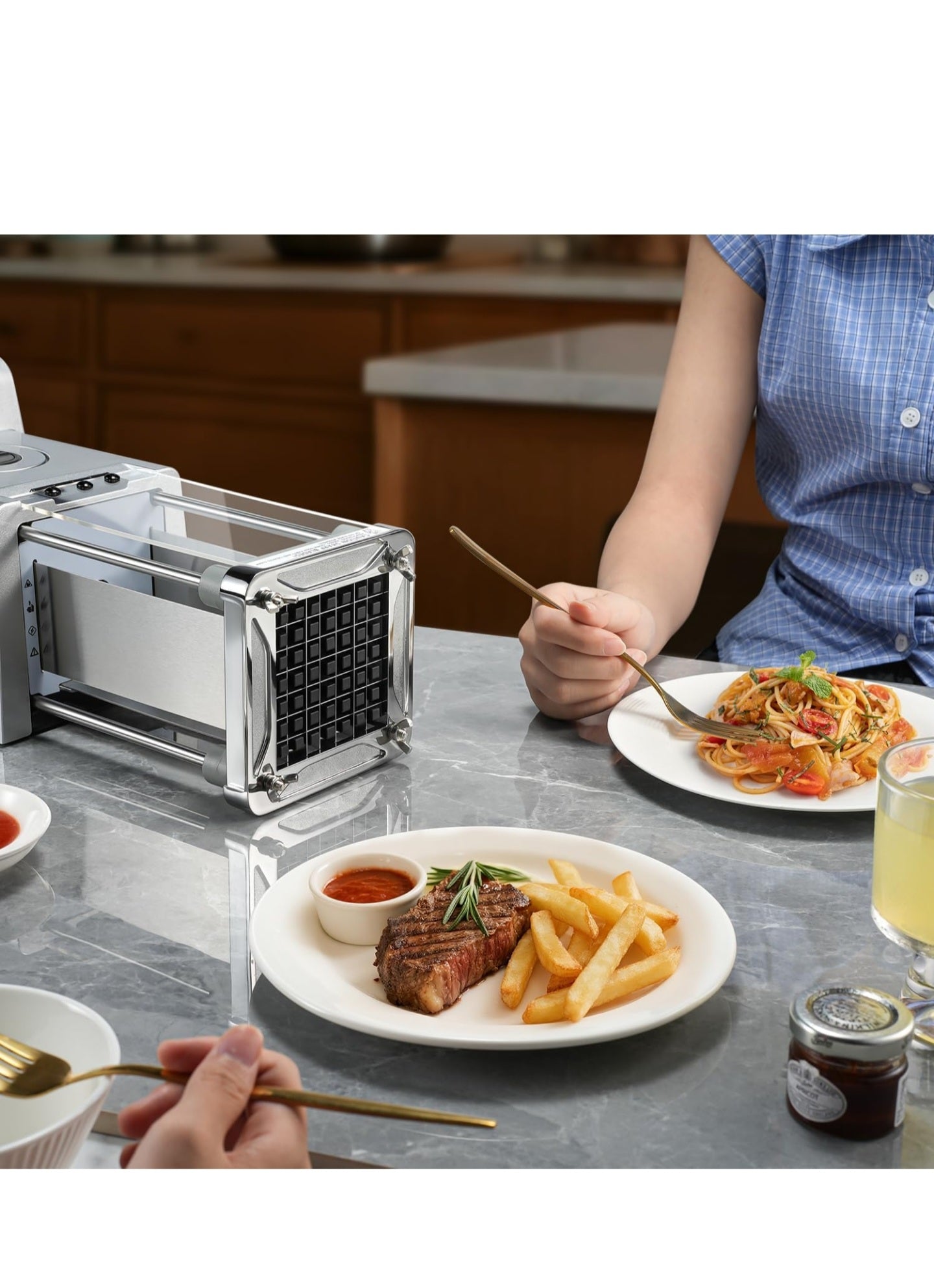 Electric Potato Cutter – Easy & Fast Kitchen Slicer