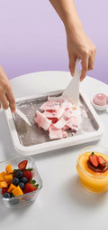 DIY Rolled Ice Cream Maker Kit – Portable Frozen Dessert Pan with Spatulas