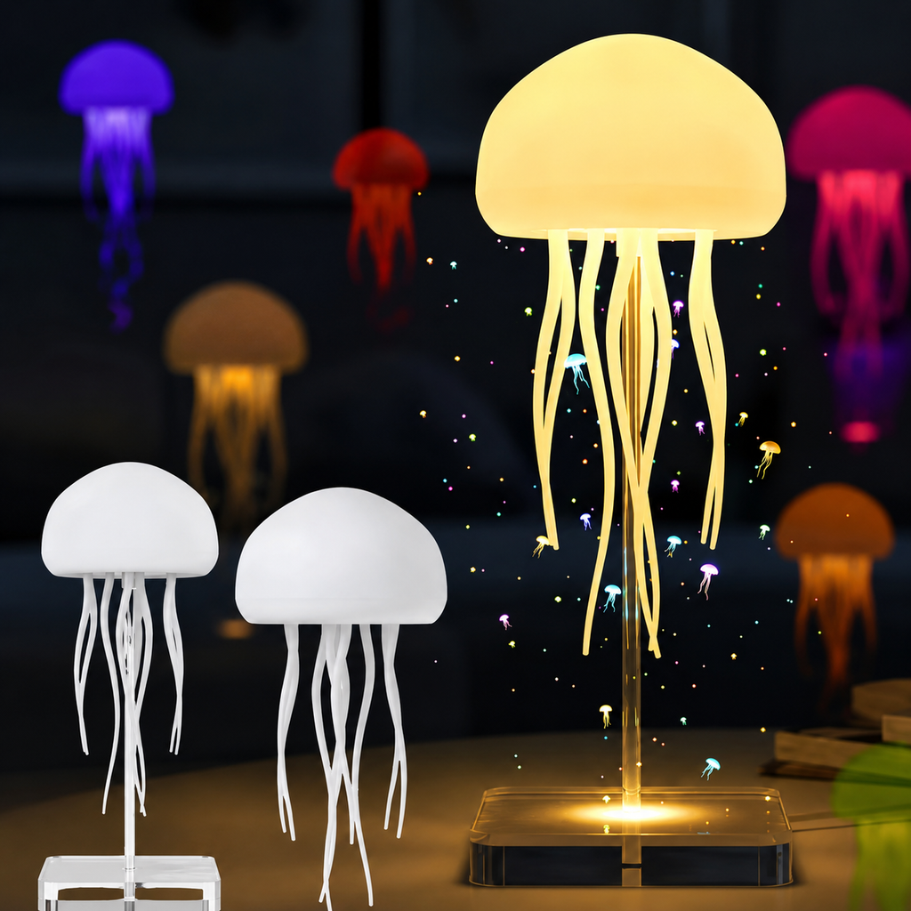 AquaGlow™ Floating Jellyfish LED Lamp